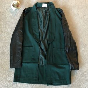 Forrest Green Blazer w/ Leather Arms  🍬 3/$60 🍬
